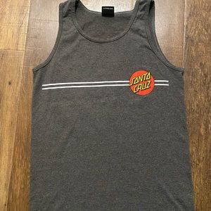 Santa Cruz Skateboard tank top in excellent condition size Small